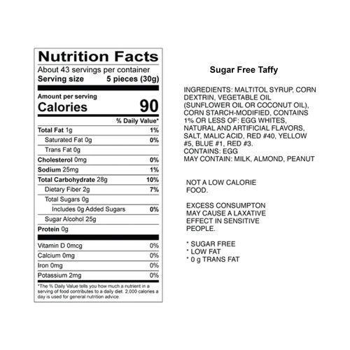 Sugar Free - Taffy - 7 Oz (3 Bags) - Image 2