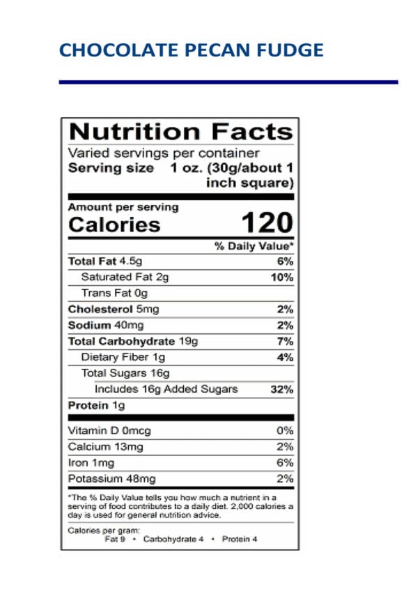 Fudge Ingredients Arndt's Fudgery LLC