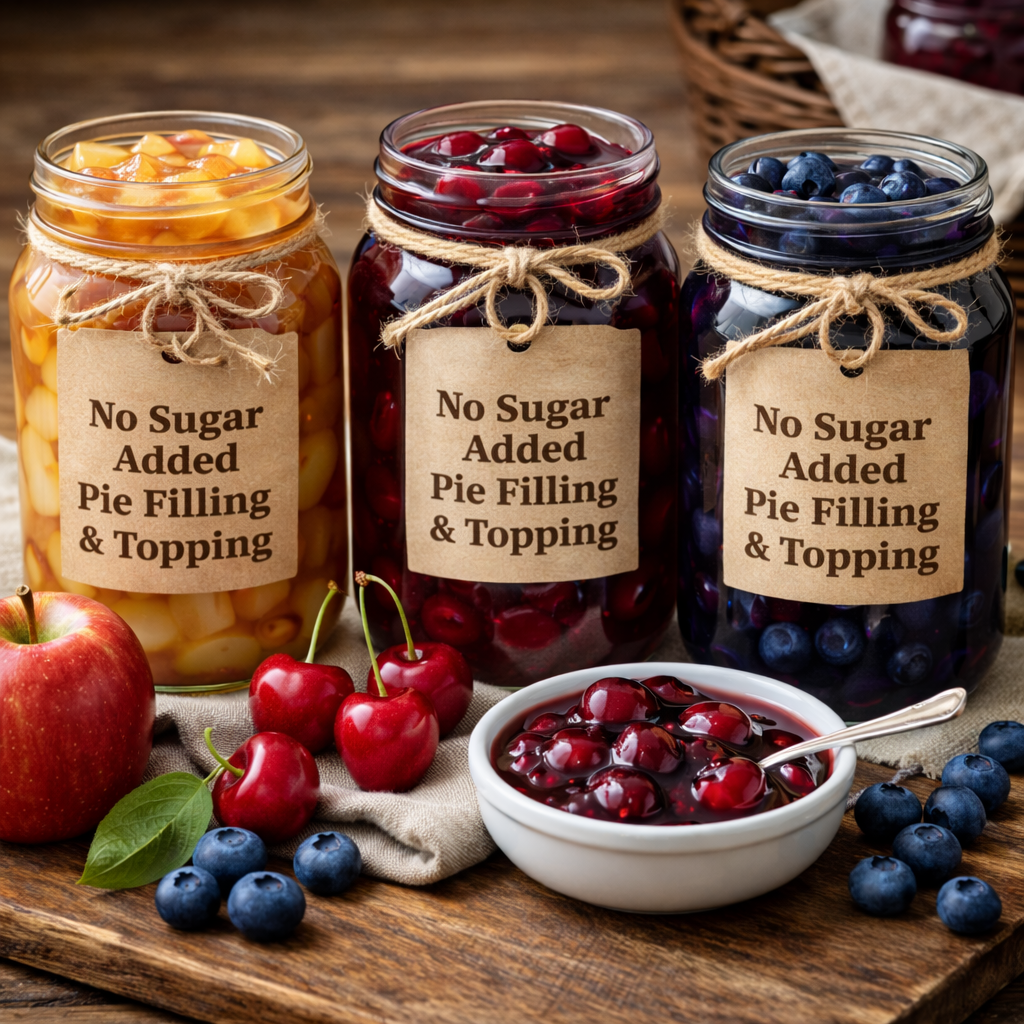 no sugar added pie filling