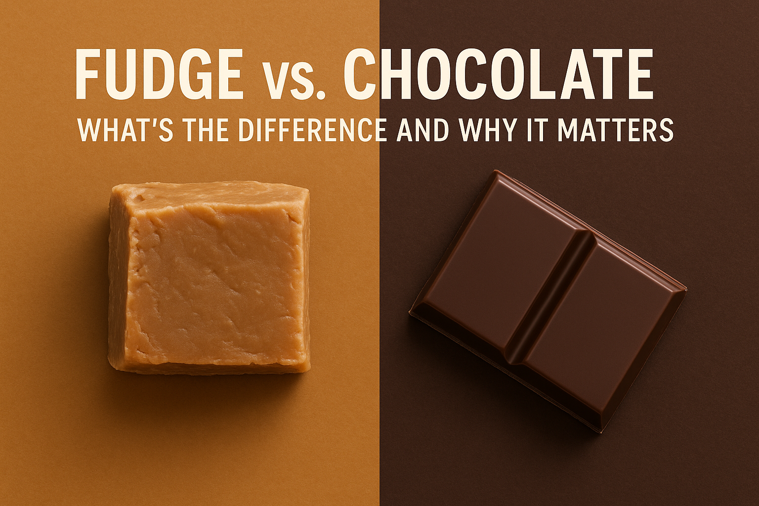 Fudge vs. Chocolate Fudge vs. Chocolate