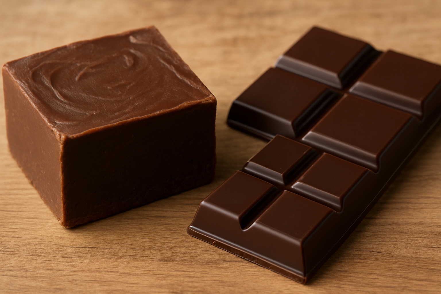fudge vs chocolate
